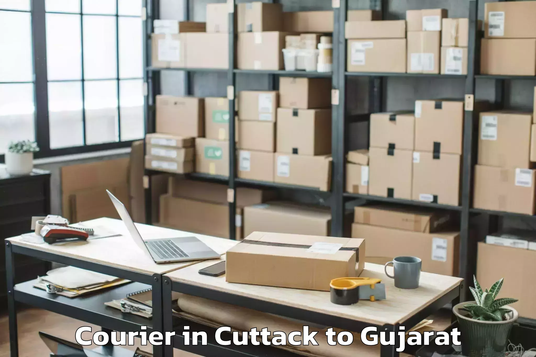 Efficient Cuttack to Hansot Courier